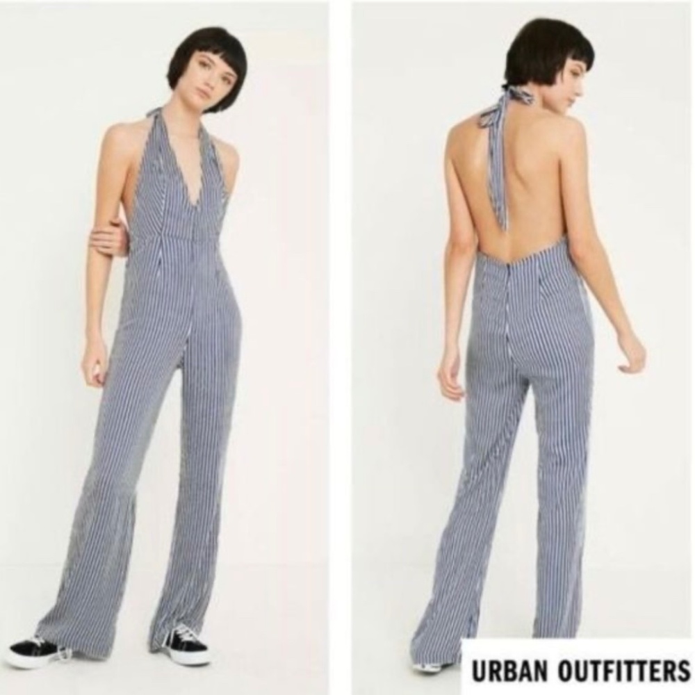 Urban Outfitters Striped Jumpsuit